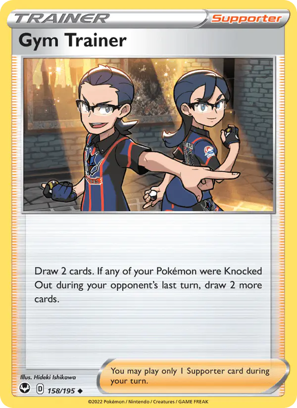Carta Gym Trainer 158/195 de Silver Tempest