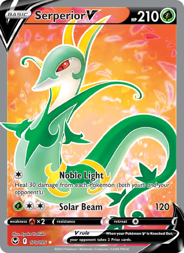 Carta Serperior V 170/195 de Silver Tempest
