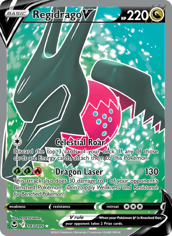 Carta Regidrago V 183/195 de Silver Tempest