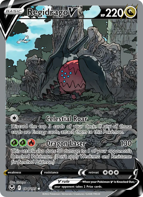 Carta Regidrago V 184/195 de Silver Tempest
