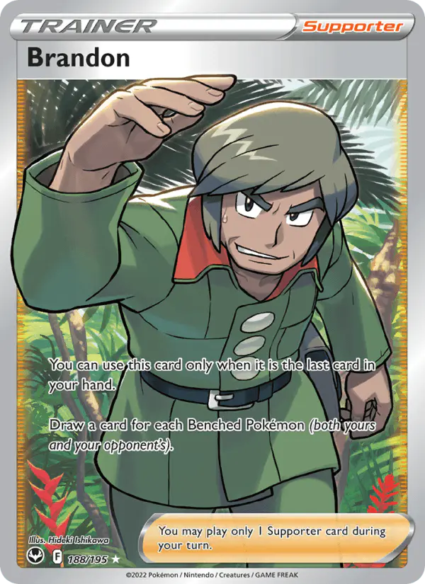 Carta Brandon 188/195 de Silver Tempest