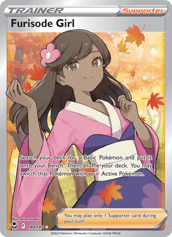 Carta Furisode Girl 190/195 de Silver Tempest