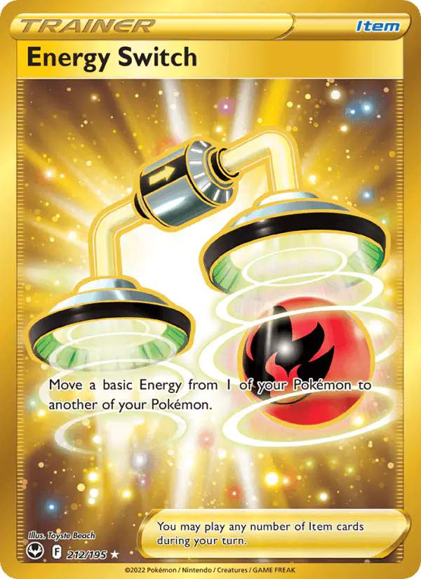 Carta Energy Switch 212/195 de Silver Tempest