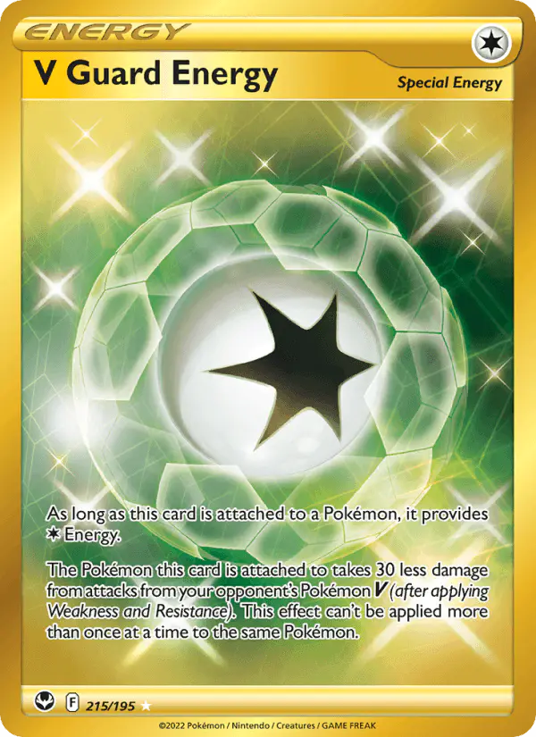 Carta V Guard Energy 215/195 de Silver Tempest