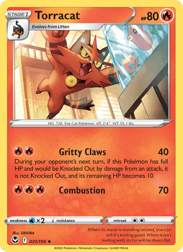 Carta Torracat 031/195 de Silver Tempest
