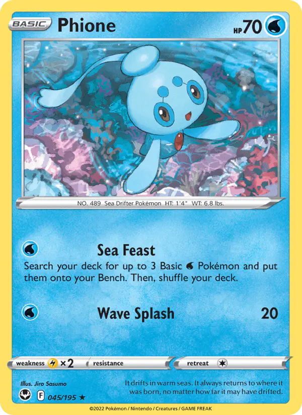 Carta Phione 045/195 de Silver Tempest