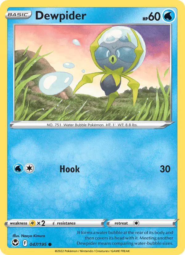 Carta Dewpider 047/195 de Silver Tempest