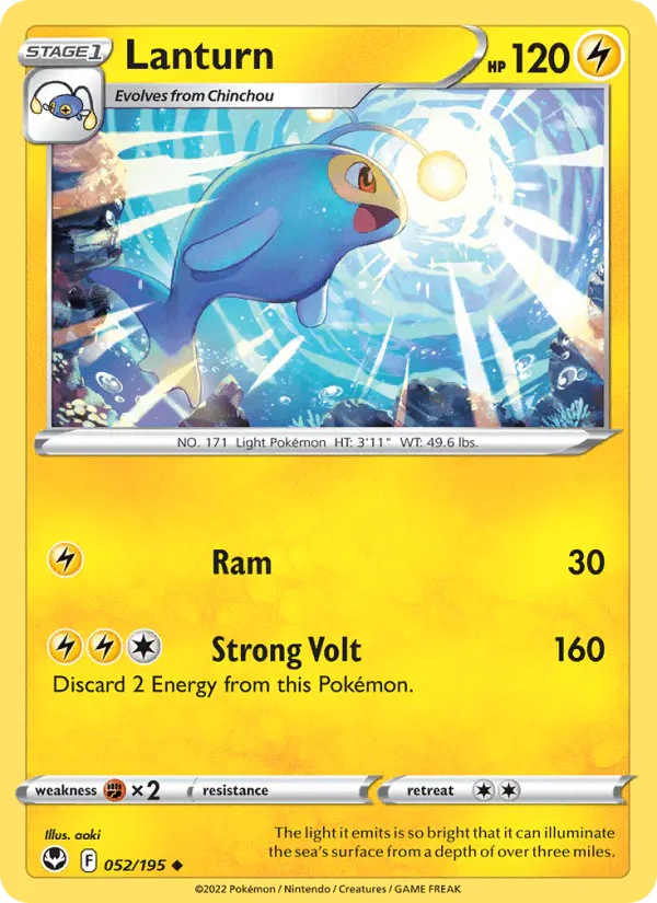 Carta Lanturn 052/195 de Silver Tempest