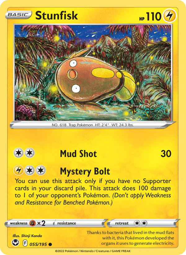 Carta Stunfisk 055/195 de Silver Tempest
