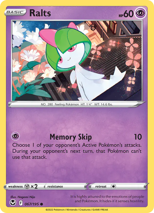 Carta Ralts 067/195 de Silver Tempest
