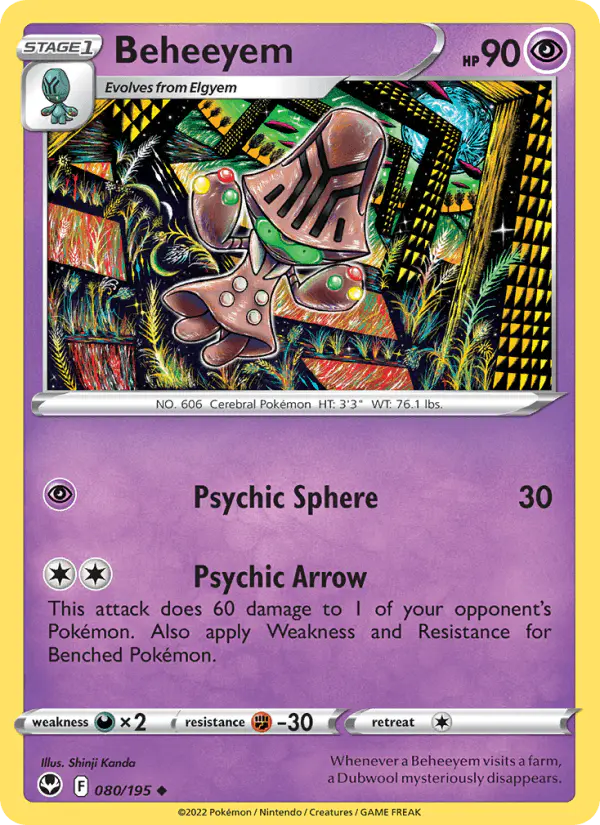 Carta Beheeyem 080/195 de Silver Tempest