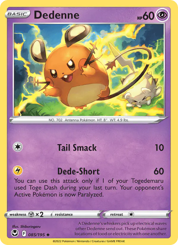 Carta Dedenne 085/195 de Silver Tempest