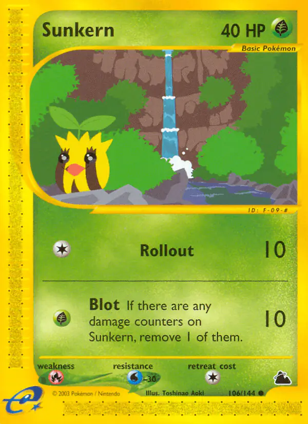 Carta Sunkern 106/144 de Skyridge