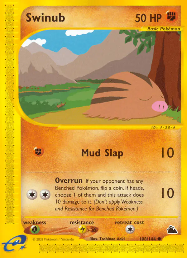 Carta Swinub 108/144 de Skyridge