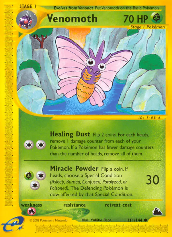 Carta Venomoth 111/144 de Skyridge