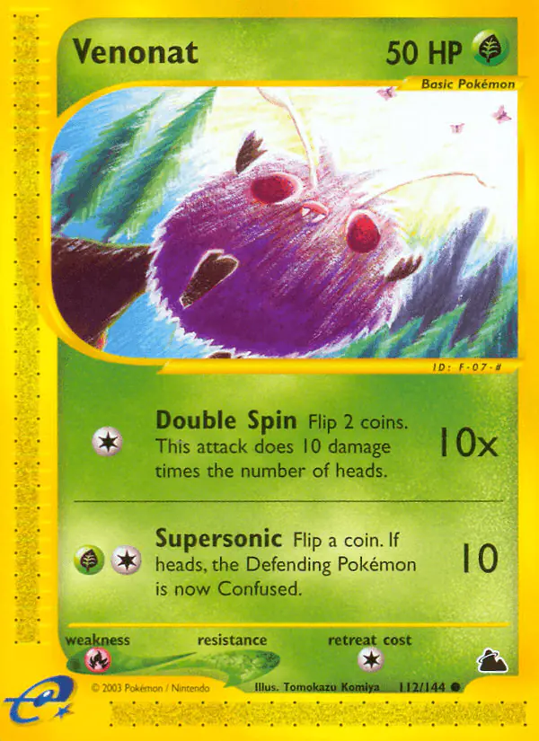 Carta Venonat 112/144 de Skyridge