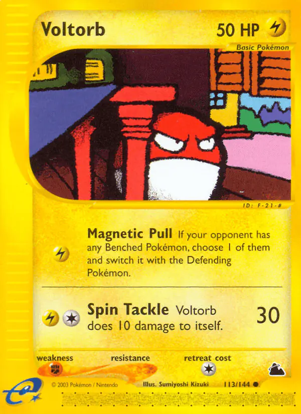 Carta Voltorb 113/144 de Skyridge