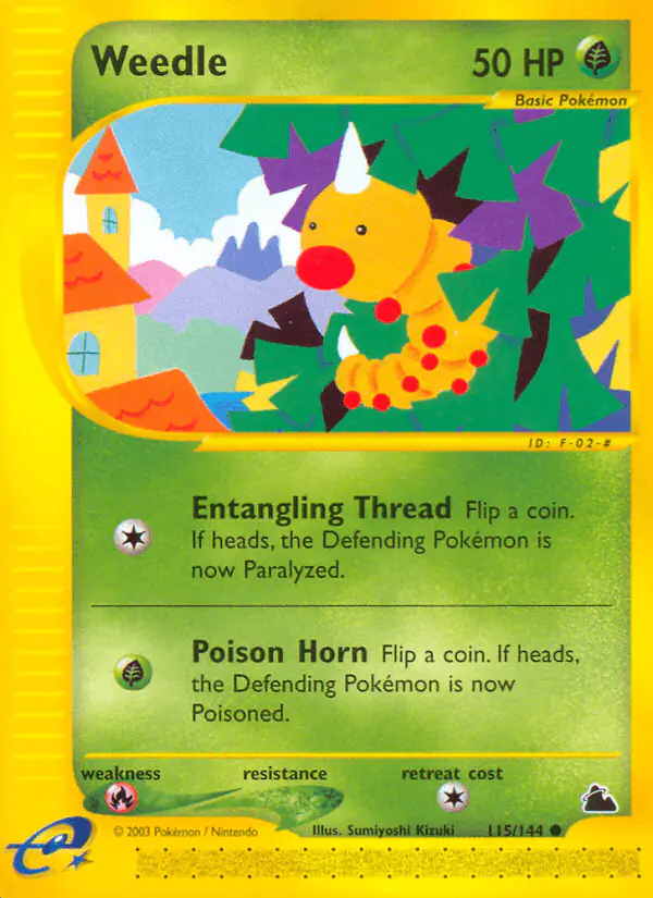 Carta Weedle 115/144 de Skyridge