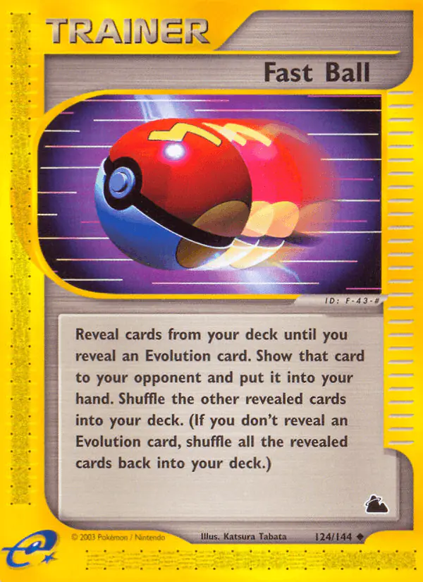 Carta Fast Ball 124/144 de Skyridge