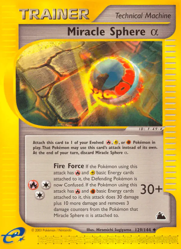 Carta Miracle Sphere α 129/144 de Skyridge