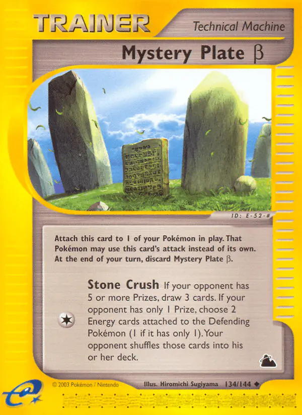 Carta Mystery Plate β 134/144 de Skyridge
