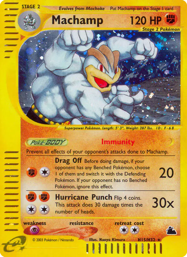 Carta Machamp H15 de Skyridge