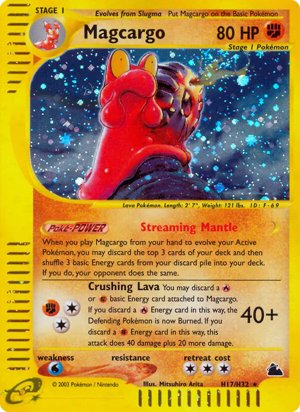 Carta Magcargo H17 de Skyridge
