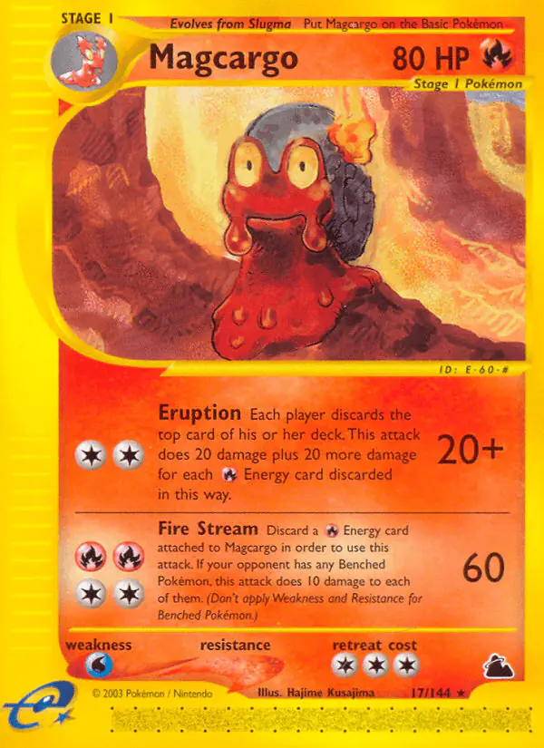 Carta Magcargo 17/144 de Skyridge