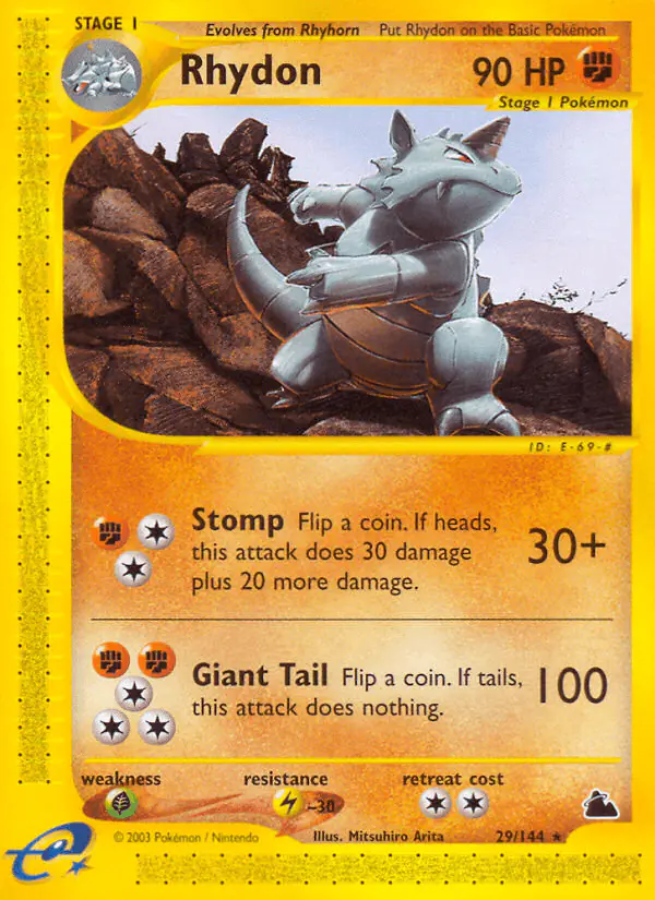 Carta Rhydon 29/144 de Skyridge