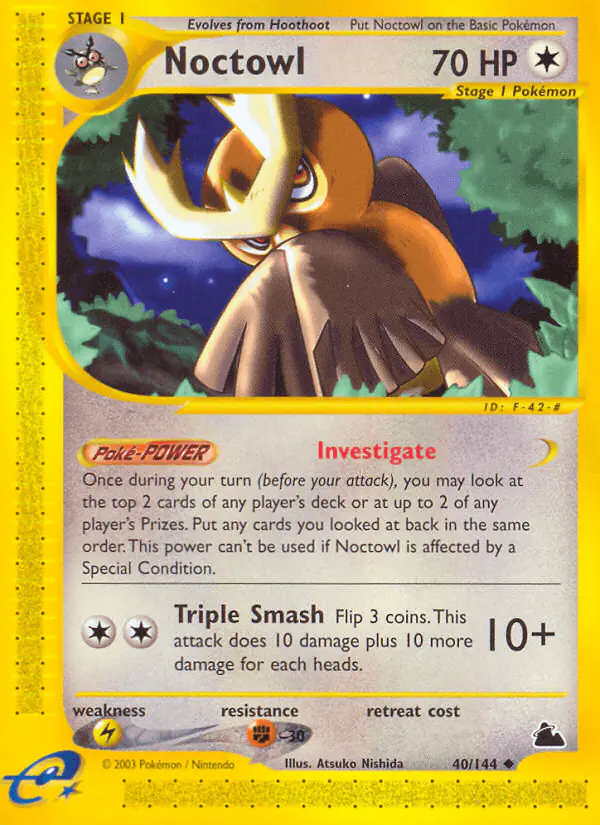 Carta Noctowl 40/144 de Skyridge