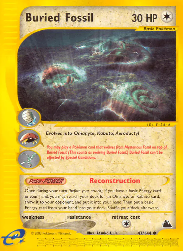 Carta Buried Fossil 47/144 de Skyridge