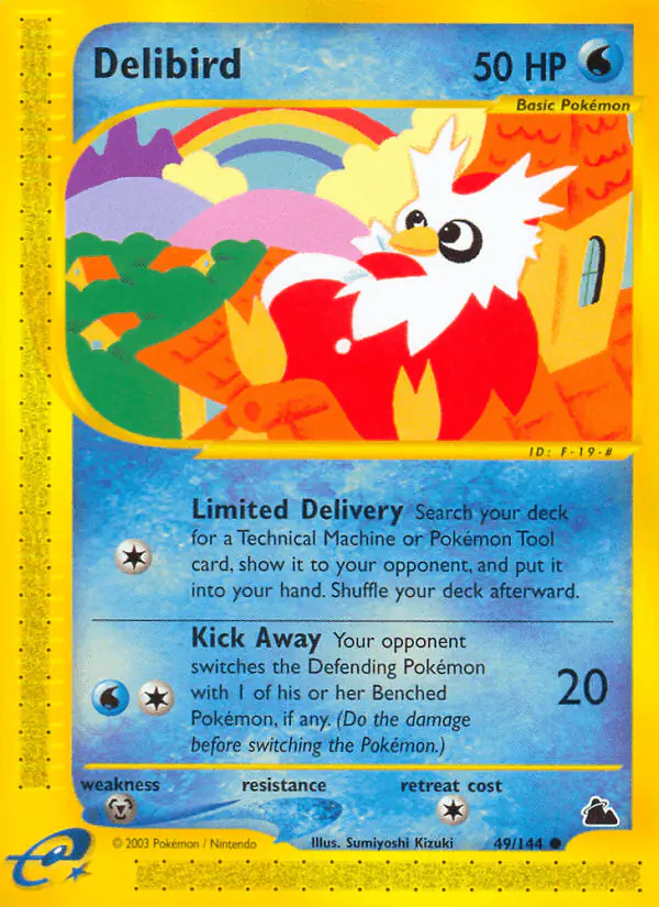 Carta Delibird 49/144 de Skyridge