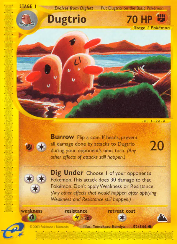Carta Dugtrio 52/144 de Skyridge