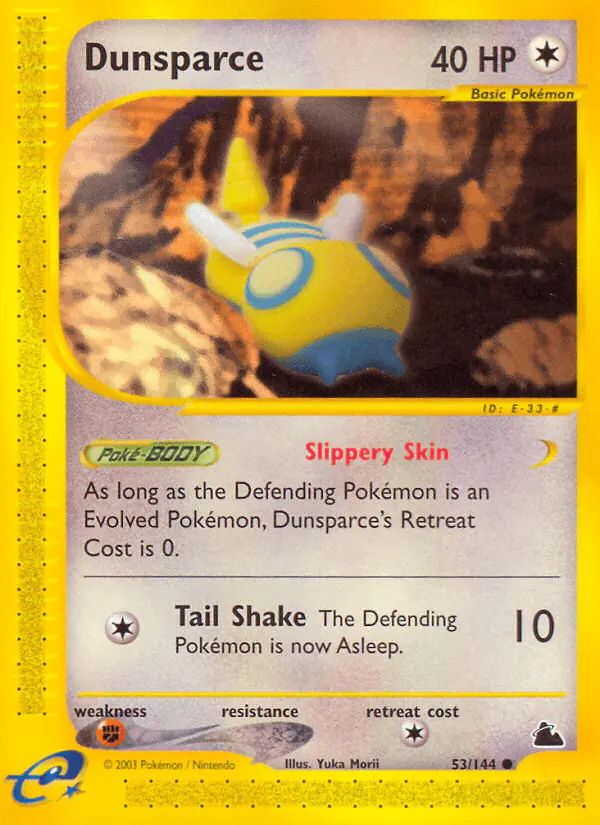 Carta Dunsparce 53/144 de Skyridge