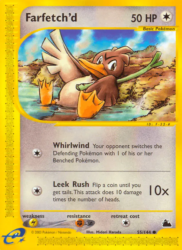 Carta Farfetch'd 55/144 de Skyridge