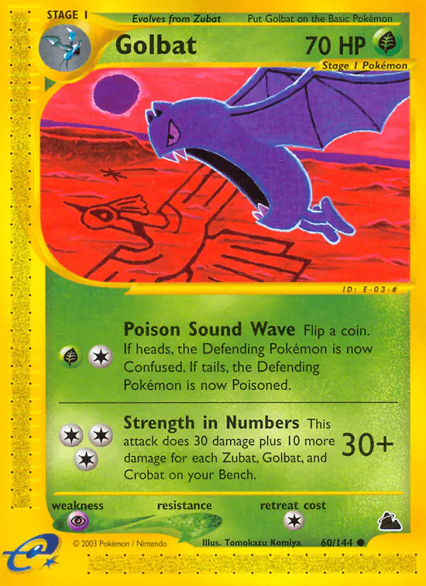 Carta Golbat 60/144 de Skyridge