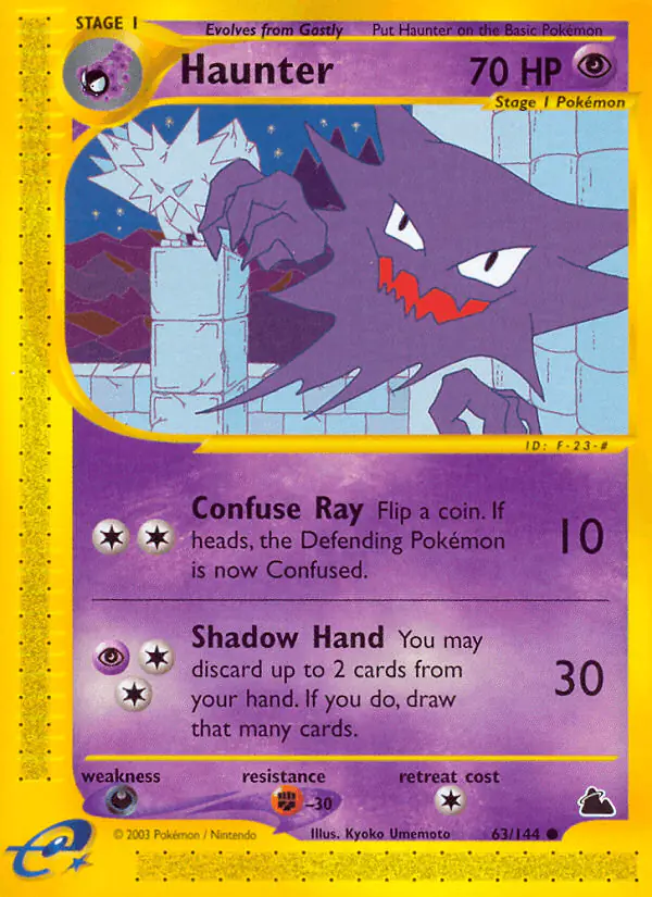 Carta Haunter 63/144 de Skyridge