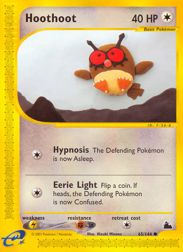 Carta Hoothoot 65/144 de Skyridge