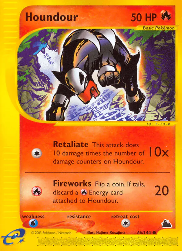 Carta Houndour 66/144 de Skyridge