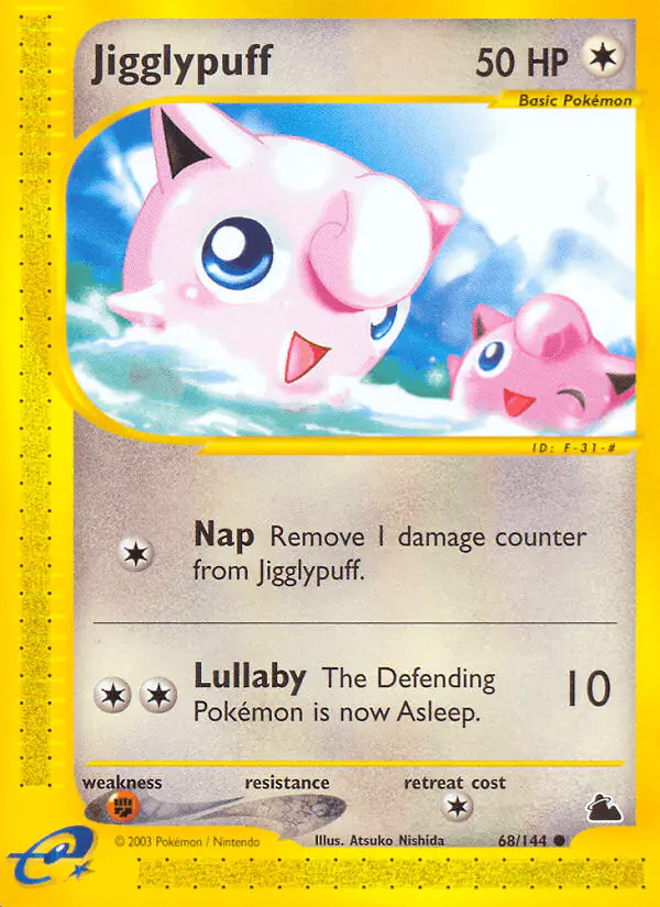 Carta Jigglypuff 68/144 de Skyridge