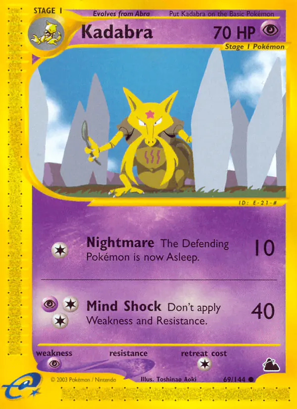Carta Kadabra 69/144 de Skyridge