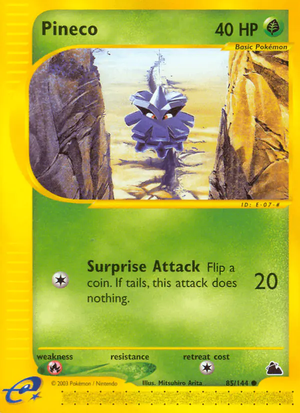 Carta Pineco 85/144 de Skyridge