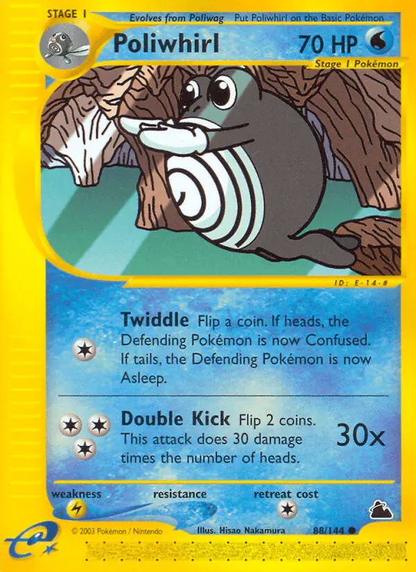 Carta Poliwhirl 88/144 de Skyridge