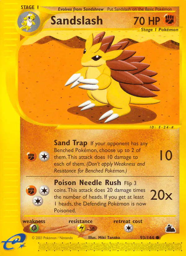 Carta Sandslash 93/144 de Skyridge