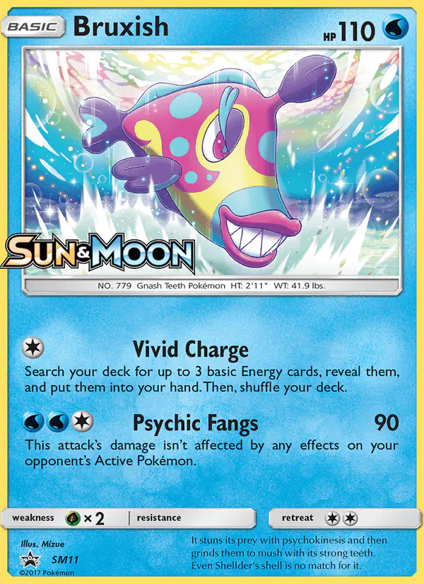 Carta Bruxish SM11 de SM Black Star Promos