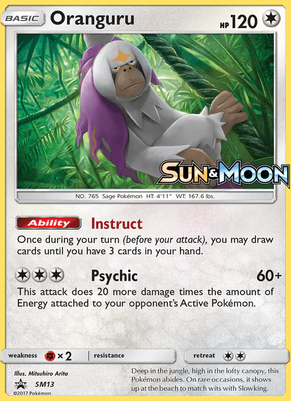 Carta Oranguru SM13 de SM Black Star Promos