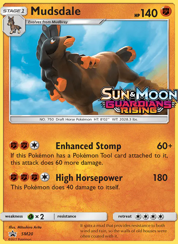 Carta Mudsdale SM20 de SM Black Star Promos