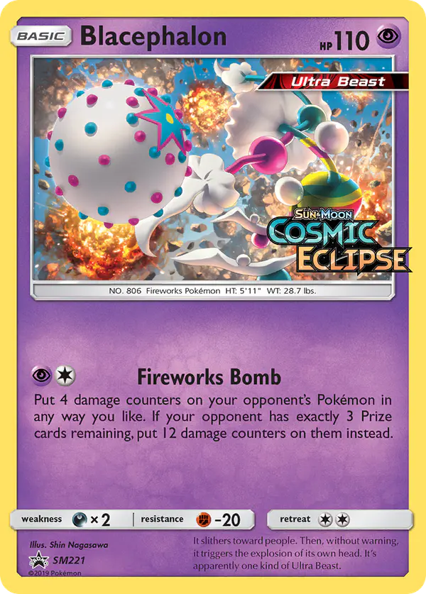 Carta Blacephalon SM221 de SM Black Star Promos
