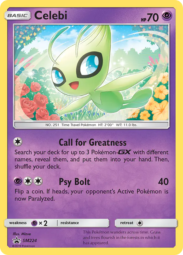 Carta Celebi SM224 de SM Black Star Promos