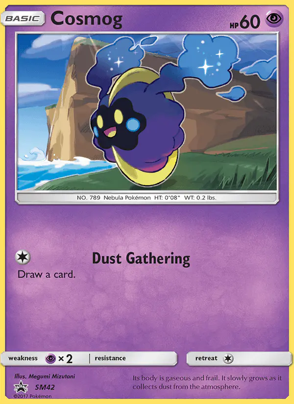 Carta Cosmog SM42 de SM Black Star Promos